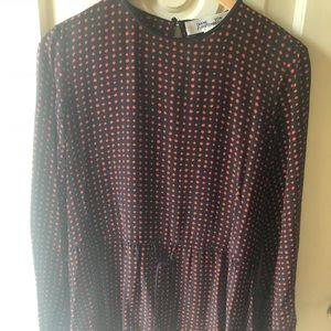 DVF 10 red dress light summer